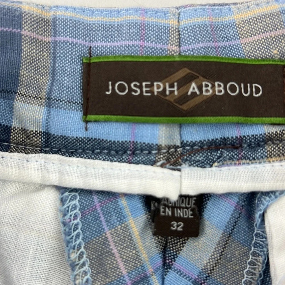 Joseph Abboud Men's blue  plaid shorts size 32 - Picture 8 of 9